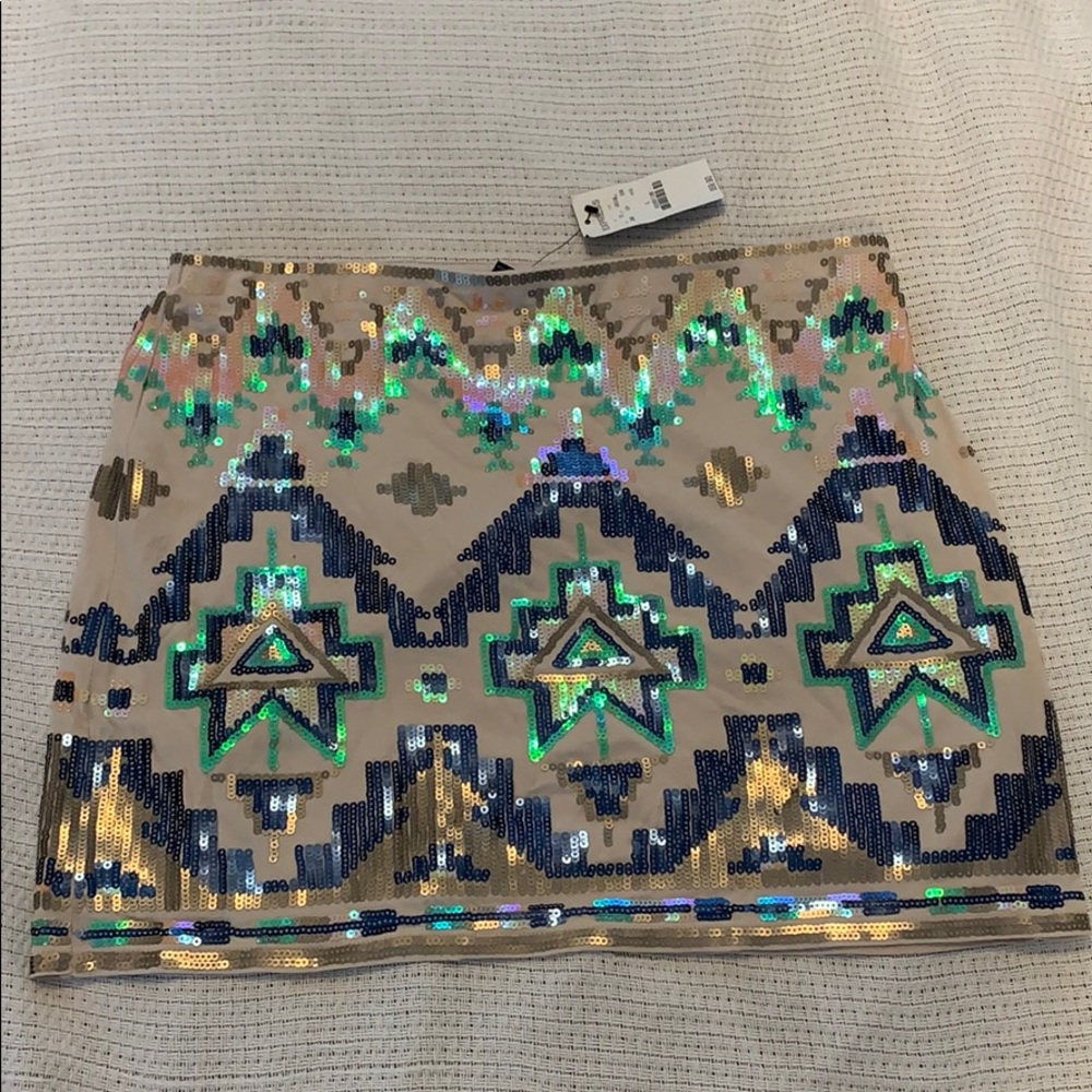 Sequin mini skirt